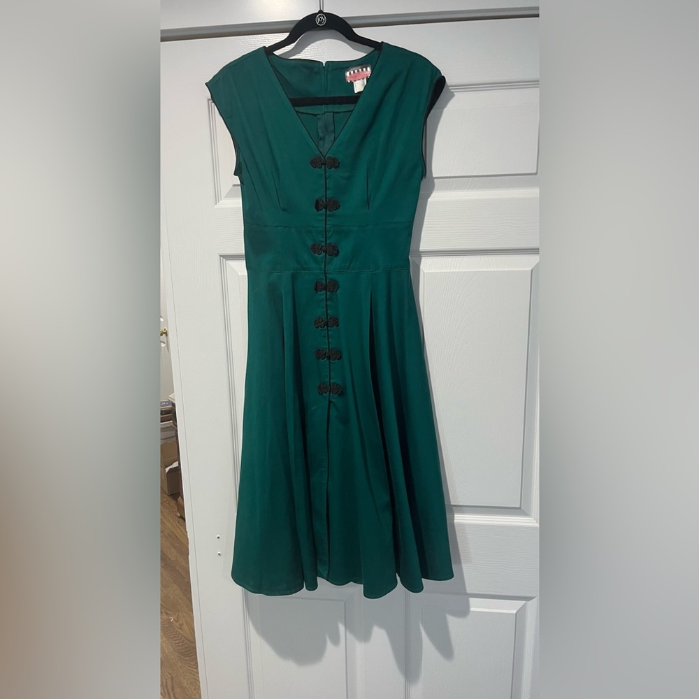 Pinup Couture Green Midi Dress